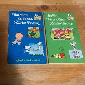 YOU’RE THE GREATEST & IT'S YOUR FIRST KISS CHARLIE BROWN CHARLES M. SCHULZ 1978